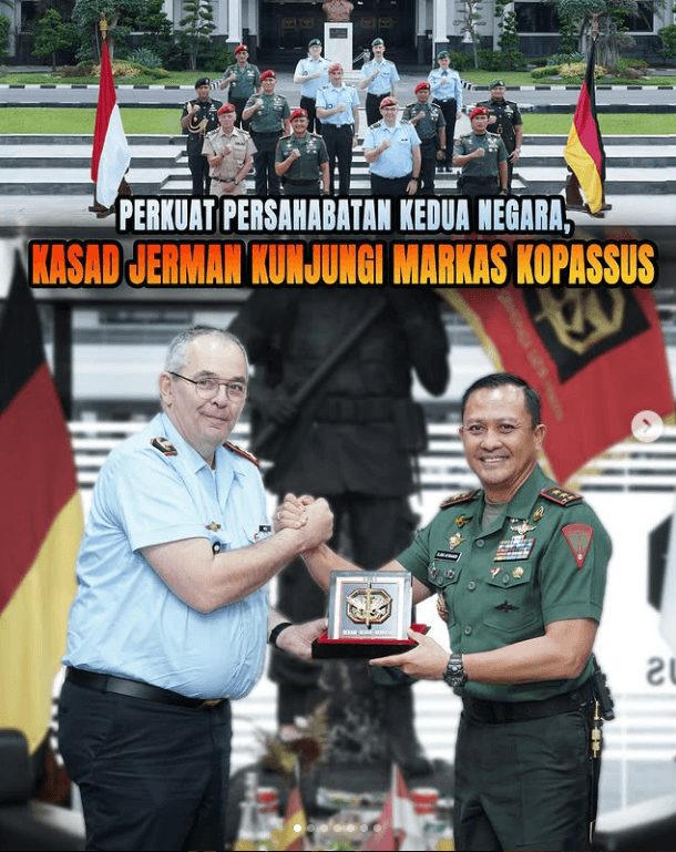Perkuat Persahabatan kedua Negara, KASADJerman Kunjungi Markas Kopassus